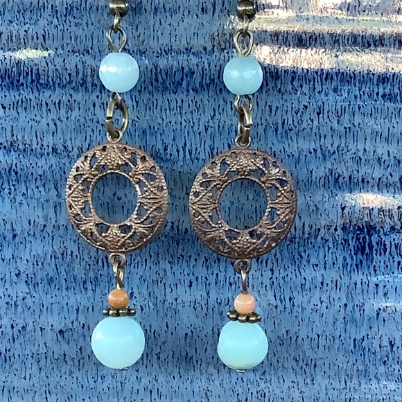 Brass Earrings. - Picture 1 of 4